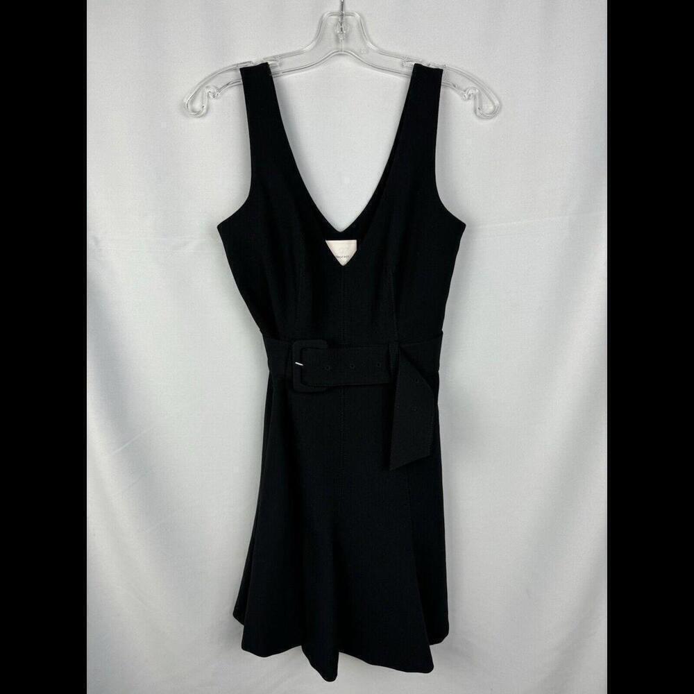 Cinq a Sept Belted Jordan Mini Dress Black Size 2 US
